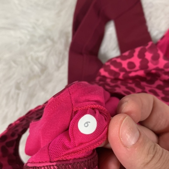 Lululemon Pink & Purple Dotted Sport Bra - Picture 8 of 8